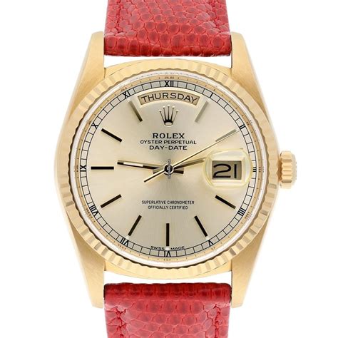 orologio rolex foto cassa retro|Vendesi Rolex Daydate 18K Yellow Gold Vintage 1980s.